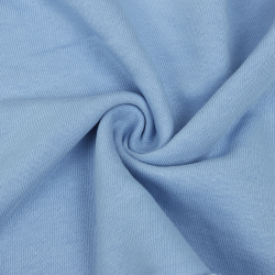 Ткань Футер 3-х нитка, Петля, цвет Светло-Голубой (на отрез)  в Сочи