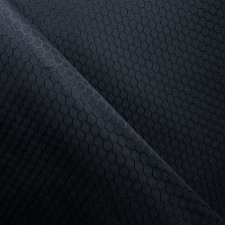Ткань Оксфорд 300D PU Рип-Стоп СОТЫ, цвет Черный (на отрез)  в Сочи