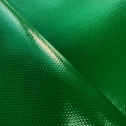 Ткань ПВХ 600 гр/м2 плотная, Зелёный (Ширина 150см), на отрез  в Сочи