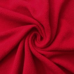 Флис Односторонний 130 гр/м2, цвет Красный (на отрез)  в Сочи