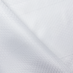 Ткань Оксфорд 300D PU Рип-Стоп СОТЫ, цвет Белый (на отрез)  в Сочи