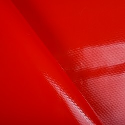 Ткань ПВХ 450 гр/м2, Красный (на отрез)  в Сочи