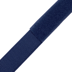 Контактная лента 25мм цвет Тёмно-Синий (Велькро-липучка), на отрез  в Сочи