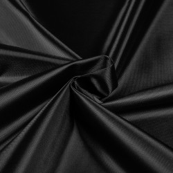 *Ткань Оксфорд 210D PU, цвет Черный (на отрез)  в Сочи