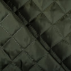 Стеганая подкладочная ткань с синтепоном (100гр/м2),  Хаки   в Сочи