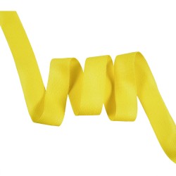 Окантовочная лента-бейка, цвет Жёлтый 22мм (на отрез)  в Сочи